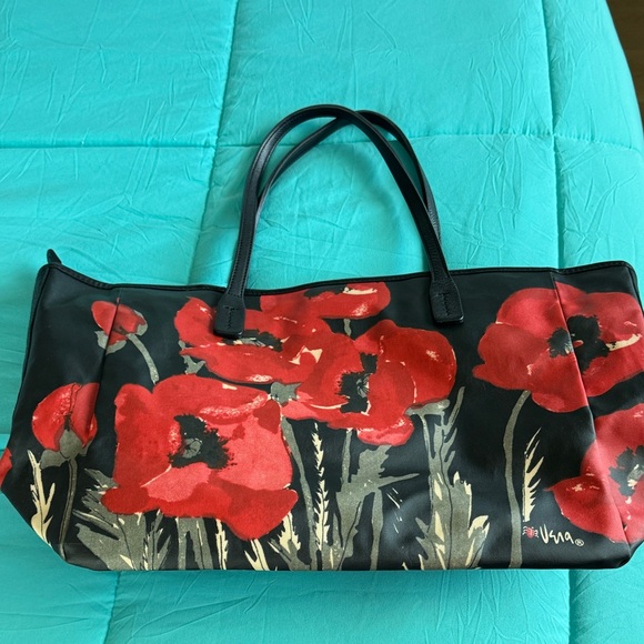 Brighton Handbags - Brighton ❤️ Vera Bradley poppy Black and Red Tote